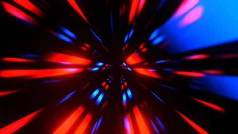Blue and Red Infinity Neon Abstract Tunnel Background VJ Loop l 4K Stock Footage 296908514