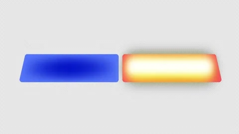 Blue and red light in flashing on transparent background. Video stock 337094045