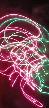 Blue and red light painting photography, long exposure fairy blue and red lights Stock Photos