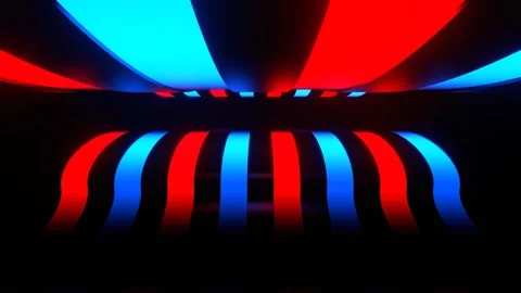 Blue and Red Moving on Curve Background VJ Loop in 4K Stock Footage 263660448