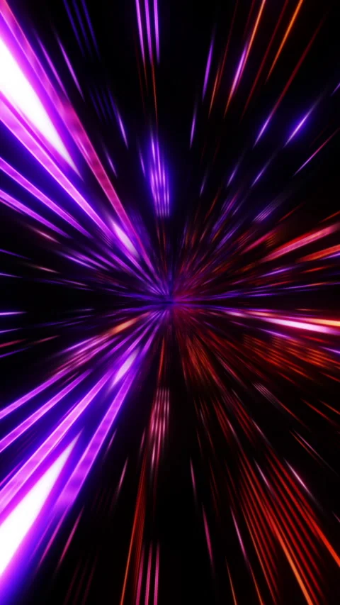 Blue and red neon rays Stock-Footage 241813113