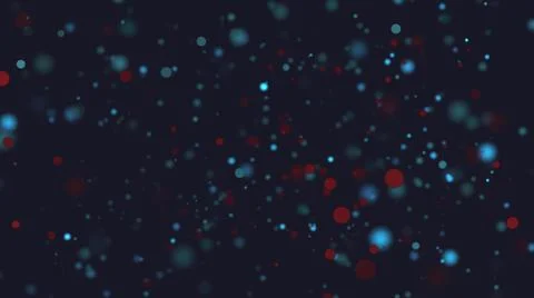 Blue and Red Particles Stock Illustration