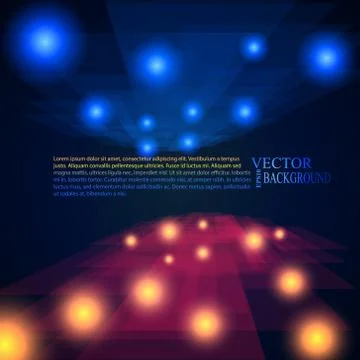 Blue and red rays abstract mosaic perspective background Illustrazione stock