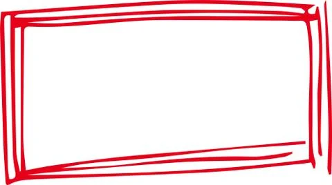 Blue and Red Square frame variation illustration Stock Illustration