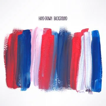 Blue and red strokes Stock Illustration