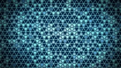 Blue and teal geometric triangle pattern with glowing effect Stock Footage 333134700