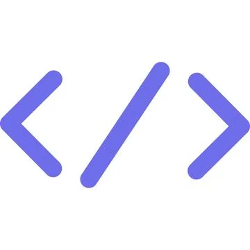 Blue And Turquoise AI Technology Doodle Sticker With Coding Element 库存插图