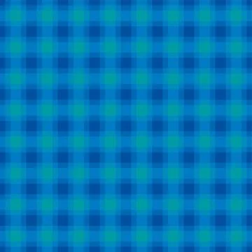 Blue and turquoise check pattern, square seamless tile Stock Illustration