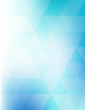 Blue and turquoise pattern with transparent triangles. Vector background Illustrazione stock