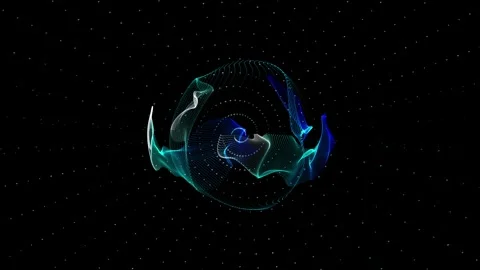 Blue and turquoise structure Stock Footage 342582487
