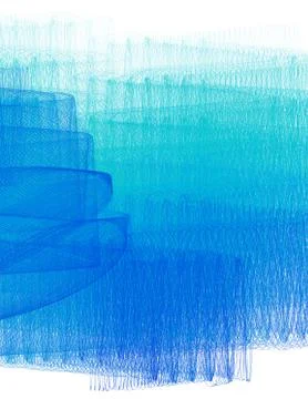 Blue and turquoise thin strips texture. Vector pattern Stock Illustration