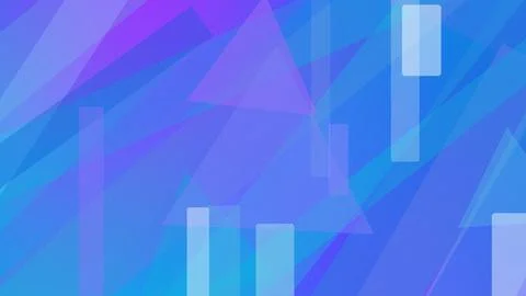Blue and violet abstract geometry shows soft glowing rectangles and airy ov.. Illustrazione stock