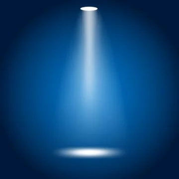 Blue and violet background with white spotlights - Vector Stock Illustration