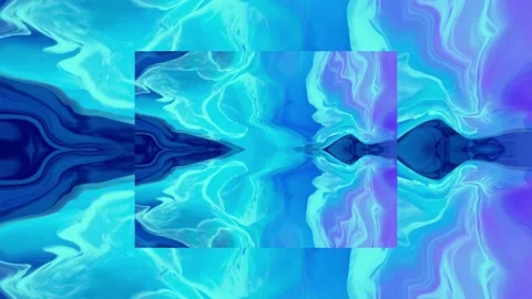 Blue and violet flowing liquid waves abstract motion blurred background. Stock Footage 152045612