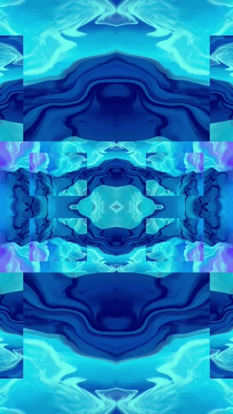 Blue and violet flowing liquid waves abstract motion blurred background. Stock Footage 152107580