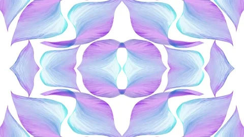 Blue and violet flowing liquid waves abstract motion blurred background. Video stock 155362634