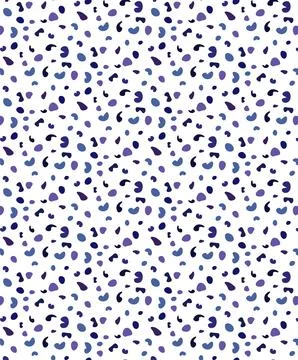 Blue and violet Random Dots vector seamless pattern Background, Creative Desi Stock Illustration