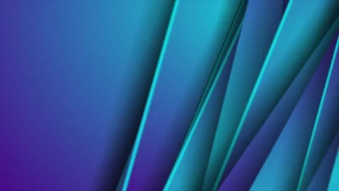 Blue and violet smooth stripes abstract corporate tech motion background Video stock 337417309