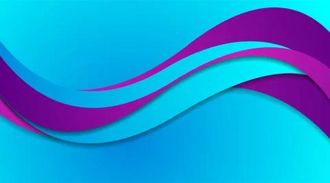 Blue and violet waves minimal abstract elegant background イラスト素材