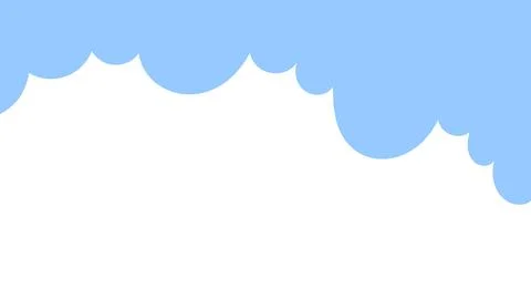 Blue and White Abstract Cloud Background, Minimalist Sky-Inspired Design, I.. Stock Illustration