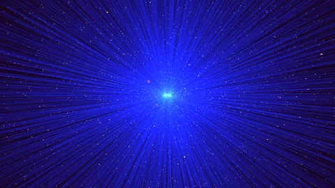 Blue and white abstract pattern with center stars Stock-Footage 300756736