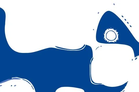 Blue and white background. Abstract vector. Moving waves design. Fluid geomet Stock Illustration