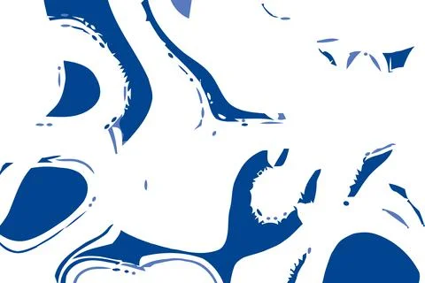 Blue and white background. Abstract vector. Moving waves design. Fluid geomet Stock Illustration