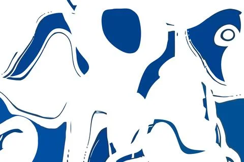 Blue and white background. Abstract vector. Moving waves design. Fluid geomet Stock Illustration
