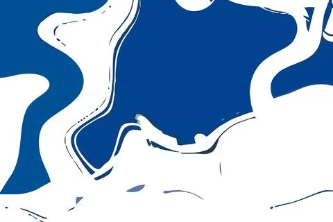 Blue and white background. Abstract vector. Moving waves design. Fluid geomet Stock Illustration