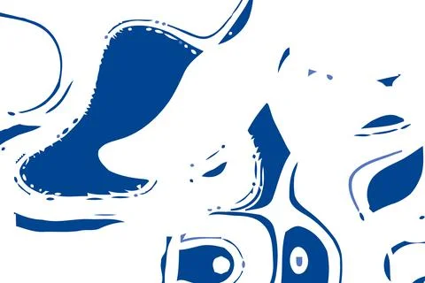 Blue and white background. Abstract vector. Moving waves design. Fluid geomet Stock Illustration