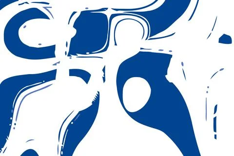 Blue and white background. Abstract vector. Moving waves design. Fluid geomet Stock Illustration