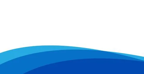 Blue and white background, clean and modern wavy style Stock Illustration