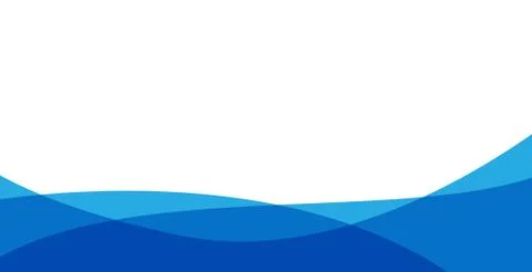 Blue and white background, clean and modern wavy style Stock Illustration