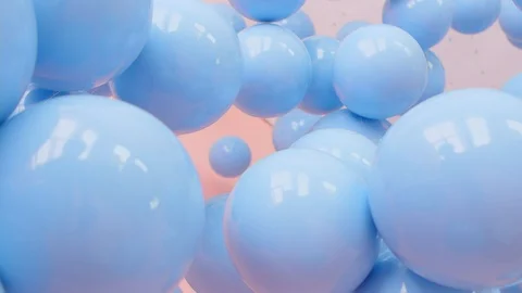 Blue and white balloon floating swivel decoration in birthday anniversary Stockbeeldmateriaal 94821095