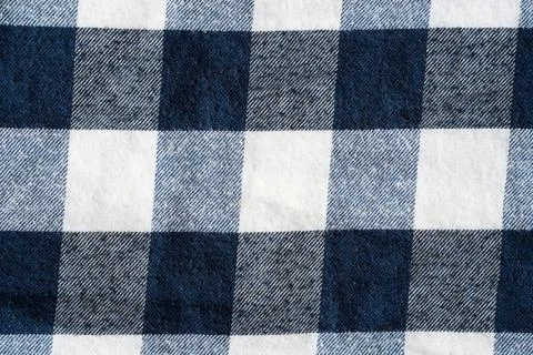 Blue and white checker pattern textile Stock Photos