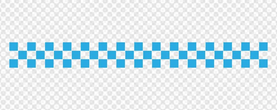 Blue and white checkered pattern on transparent background 库存插图