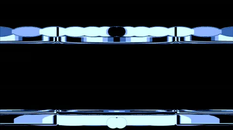 Blue and white circles forming bars Stock Footage
