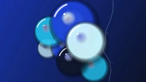 Blue and White Circles in Motion. Stock Footage 329927600