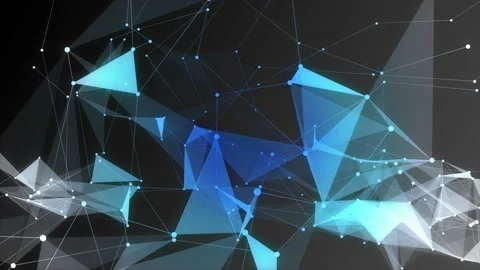 Blue and white color plexus technology background Stock Footage 208848976