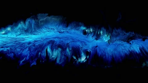 Blue and white creative abstract acrylic painted , wallpaper, texture, acrylic Stock Footage 167212499