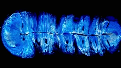 Blue and white creative abstract acrylic painted , wallpaper, texture, acrylic Stock Footage 167212963