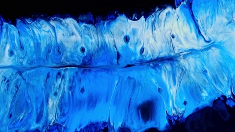 Blue and white creative abstract acrylic painted , wallpaper, texture, acrylic Stock Footage 167217664