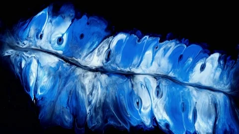 Blue and white creative abstract acrylic painted , wallpaper, texture, acrylic Stock Footage 167218067