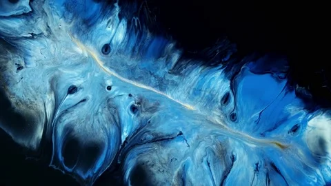 Blue and white creative abstract acrylic painted , wallpaper, texture, acrylic Stock Footage 167220654