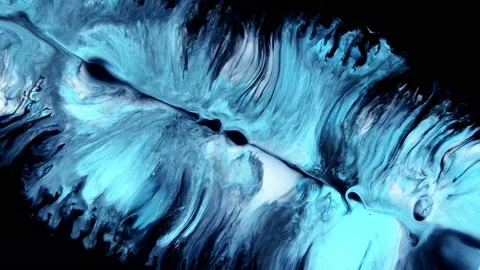 Blue and white creative abstract acrylic painted , wallpaper, texture, acrylic Stock Footage 167223471