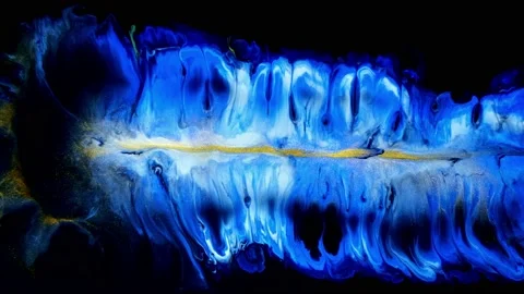 Blue and white creative abstract acrylic painted , wallpaper, texture, acrylic Stock Footage 167224725