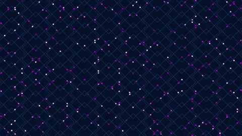 Blue and white diamond pattern on dark blue background 스톡 동영상 303192712