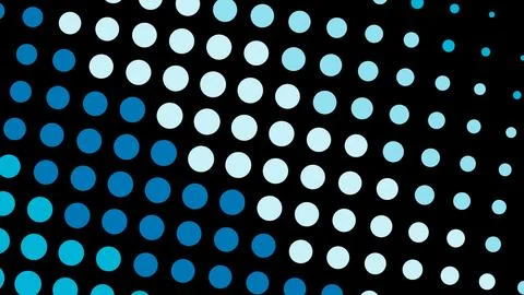 Blue and white dotted pattern on dark background Stock Illustration