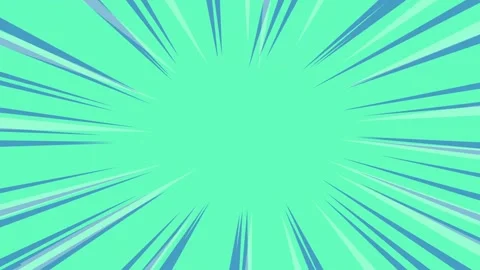 Blue and white fast speed lines animation on green background. Anime manga style Stock Footage 315311523