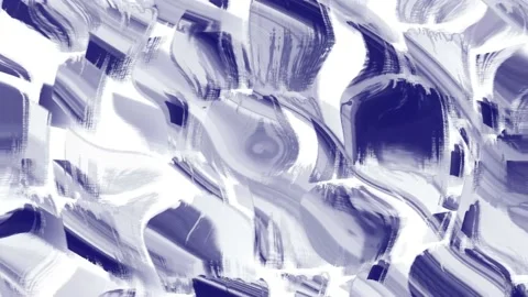 Blue and white flowing liquid waves abstract motion blurred background. Stock Footage 150318075